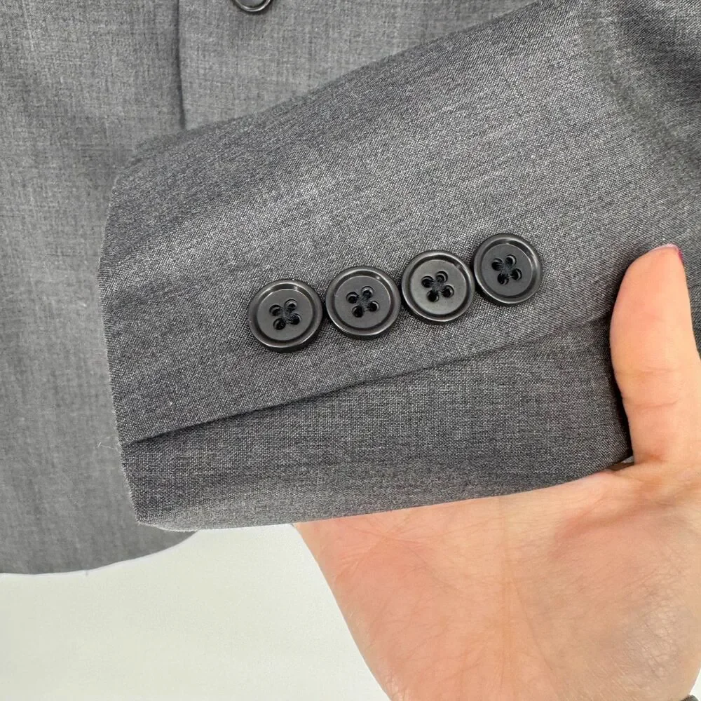Brooks Brothers 1818 Fitzgerald Gray Wool-Blend Sport Coat – 48L / W42